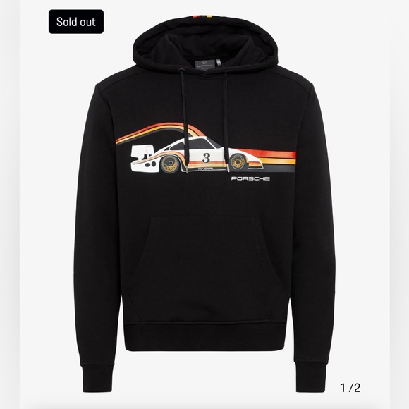 Porsche Design Other - Porsche ANDIAL Logo 935-L Moby Dick Black Cotton Blend Unisex Sweatshirt Medium